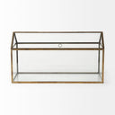 Hutt 16L x 6W x 9H Gold Glass Terrarium Box - Default Title