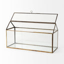 Hutt 16L x 6W x 9H Gold Glass Terrarium Box - Default Title