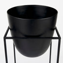 Bumble Set of 2 12L x 12W x 32H Black Plant Stands - Default Title
