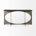 Reinhold IV Black Marble Top Iron Console Table - Default Title
