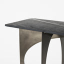 Reinhold IV Black Marble Top Iron Console Table - Default Title