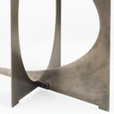 Reinhold IV Black Marble Top Iron Console Table - Default Title