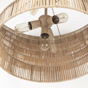 Marimba 40 L x 40 W x 24 H Natural Cane 6 Tier Chandelier - Default Title
