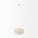 Theta 300 L x 300 W x 150 H White-Washed Beaded Chandelier - Default Title
