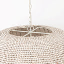 Theta 300 L x 300 W x 150 H White-Washed Beaded Chandelier - Default Title