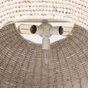 Theta 300 L x 300 W x 150 H White-Washed Beaded Chandelier - Default Title