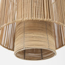 Aviario 142 L x 142 W x 142 H Natural Cane Cylindrical Pendant Light - Default Title
