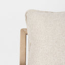 Brayden 283L x 341W x 35H Light Brown Wood W Beige Fabric Seat Accent Chair - Default Title