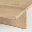 Aida 56 x 34 Rectangular Light Brown Wood Coffee Table - Default Title
