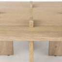 Aida 56 x 34 Rectangular Light Brown Wood Coffee Table - Default Title