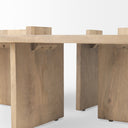 Aida 56 x 34 Rectangular Light Brown Wood Coffee Table - Default Title