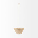 Marimba 40 L x 40 W x 24 H Natural Cane 6 Tier Chandelier - Default Title