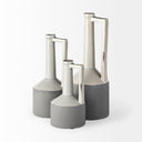 Burton 142H Medium Two Tone Gray Ceramic Jug Vase - Default Title