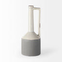 Burton 167H Large Two Tone Gray Ceramic Jug Vase - Default Title
