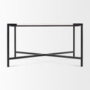 Lucas 30x30 White Marble Top Black Metal Base Coffee Table - Default Title