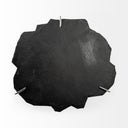Shale 37 Irregular Live-Edge Black Slate wFlat Iron Base Coffee Table - Default Title