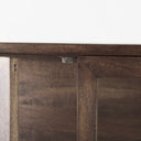 Arelius 36L x 1875W x 63H Medium Brown Wood W Black Metal Base Display Cabinet - Default Title