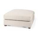 Valence 386L x 386W x 177H Beige Full Size Ottoman Sectional Piece - Default Title