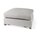 Valence 386L x 386W x 177H Light Gray Full Size Ottoman Sectional Piece - Default Title