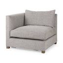 Valence 378L x 386W x 283H Medium Gray Corner Sectional Piece - Default Title