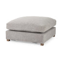 Valence 386L x 386W x 177H Medium Gray Full Size Ottoman Sectional Piece - Default Title