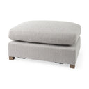 Valence 386L x 260W x 177H Light Gray 23 Ottoman Sectional Piece - Default Title