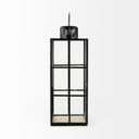 Gamfield 61L x 61W x 167H Large Black Metal and Glass Lantern - Default Title