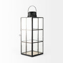 Gamfield 61L x 61W x 167H Large Black Metal and Glass Lantern - Default Title