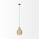 Halycon 160L x 160W x 200H Gold Mesh and Iron Pendant Light - Default Title