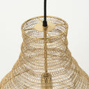 Halycon 160L x 160W x 200H Gold Mesh and Iron Pendant Light - Default Title