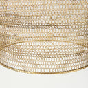 Halycon 160L x 160W x 200H Gold Mesh and Iron Pendant Light - Default Title