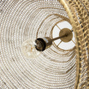 Halycon 160L x 160W x 200H Gold Mesh and Iron Pendant Light - Default Title