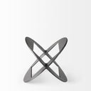 Cusco 60 L x 60 W x 60 H Black Iron Small Gunmetal Geometric Decorative Object - Default Title
