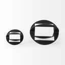 Cusco 60 L x 60 W x 60 H Black Iron Small Gunmetal Geometric Decorative Object - Default Title