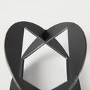 Cusco 60 L x 60 W x 60 H Black Iron Small Gunmetal Geometric Decorative Object - Default Title