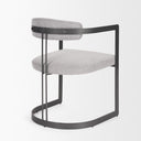 Hollyfield II Gray Fabric Seat W Gray Iron Frame Dining Chair - Default Title