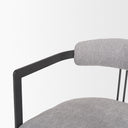 Hollyfield II Gray Fabric Seat W Gray Iron Frame Dining Chair - Default Title