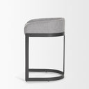 Hollyfield II Gray Fabric Seat W Gray Metal Base Counter Stool - Default Title