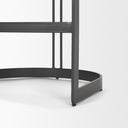 Hollyfield II Gray Fabric Seat W Gray Metal Base Counter Stool - Default Title