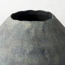 Gobi 20L x 23H Small Gray Ceramic Oval Vase - Default Title