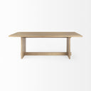 Aida 84L Light Brown Wood Dining Table - Default Title