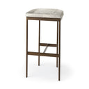 Millie 1675 X 1775 X 30 Hair-on-hide Seat W Gold Frame Bar Stool - Default Title