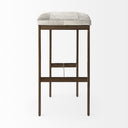 Millie 1675 X 1775 X 30 Hair-on-hide Seat W Gold Frame Bar Stool - Default Title