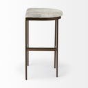 Millie 1675 X 1775 X 30 Hair-on-hide Seat W Gold Frame Bar Stool - Default Title