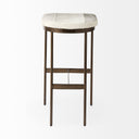 Millie 1675 X 1775 X 30 Hair-on-hide Seat W Gold Frame Bar Stool - Default Title