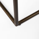 Clarissa 180L x 160W x 3025H Black Woven Leather Seat W Gold Frame Bar Stool - Default Title
