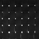 Clarissa 220L x 160W x 1675H Black Leather Woven Seat W Gold Metal Frame Stool - Default Title