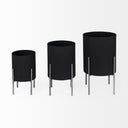 Claypoole Set of 3 Black Plant Stands - Default Title