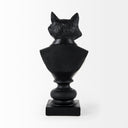 Murray 60L x 45W x 130H Black Painted Resin Fox in a Suit Bust - Default Title