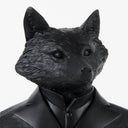 Murray 60L x 45W x 130H Black Painted Resin Fox in a Suit Bust - Default Title